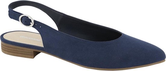 Graceland Dames Blauwe slingback spitse neus - Maat 42 | bol.com