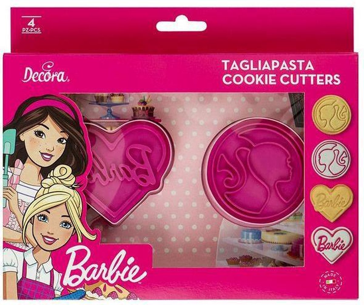 Decora Koekjes Uitsteker Set Barbie -2st-