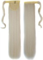 Paardenstaart ponytail  thermofibre hair 65cm 150gram blond