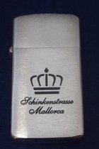 Aansteker Zippo Slim Schinkenstrasse Mallorca
