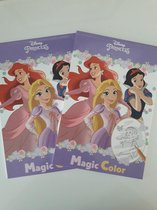 Disney Prinsessen toverblokken - 2 stuks - krasblok
