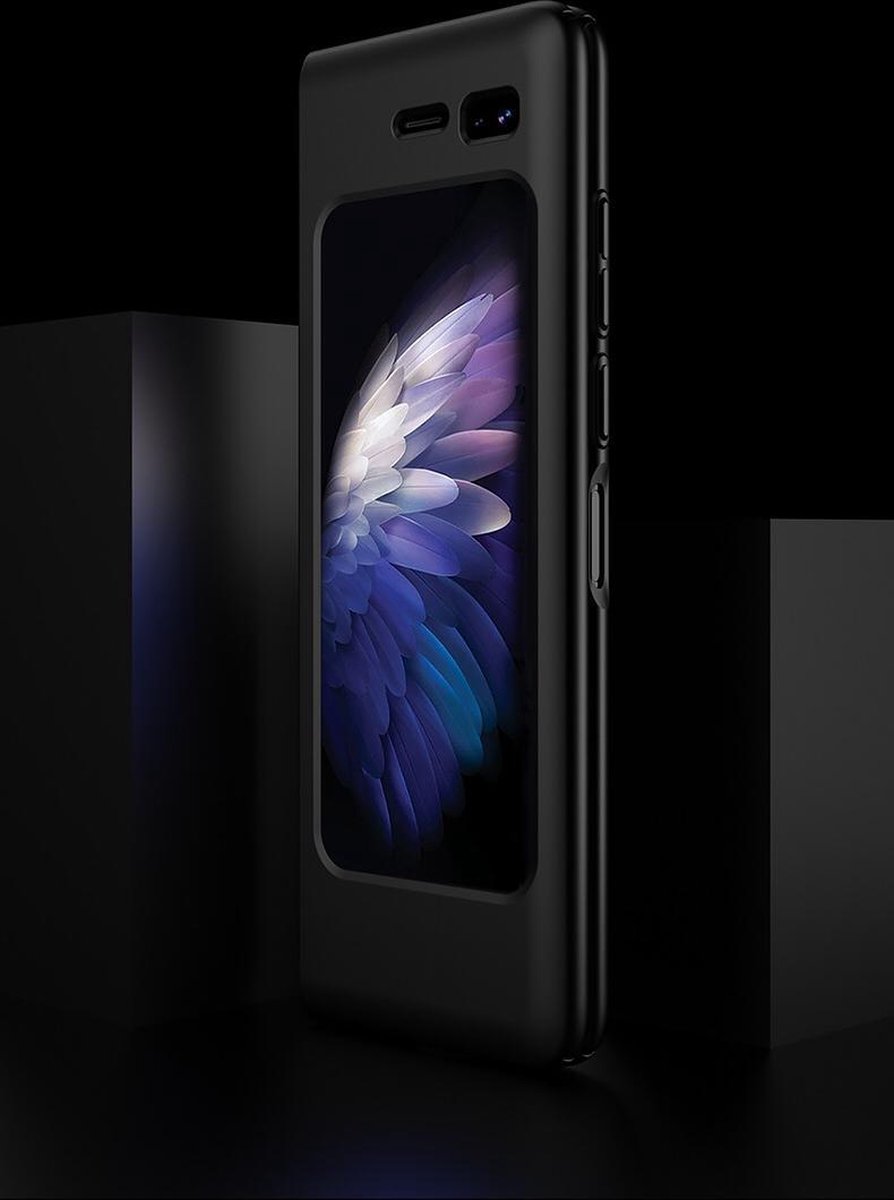 Basichoesjes - geschikt geschikt voor Samsung Galaxy Fold ultra dun Beschermhoesje Prism Zwart