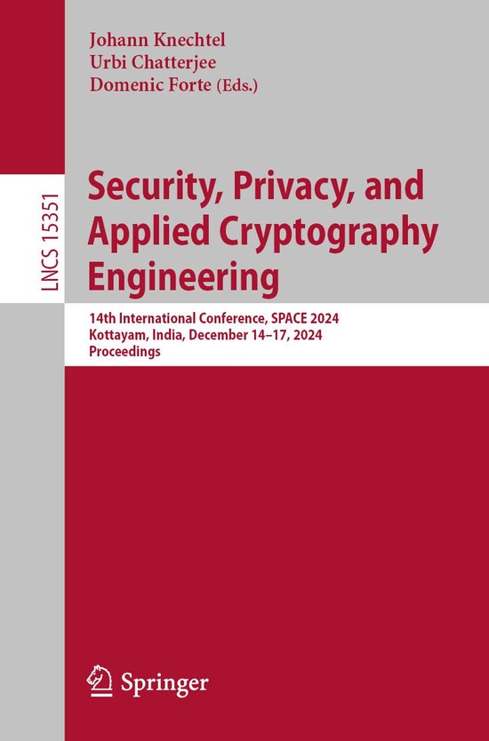 Lecture Notes in Computer Science 15351 - Security, Privacy, ... - cover