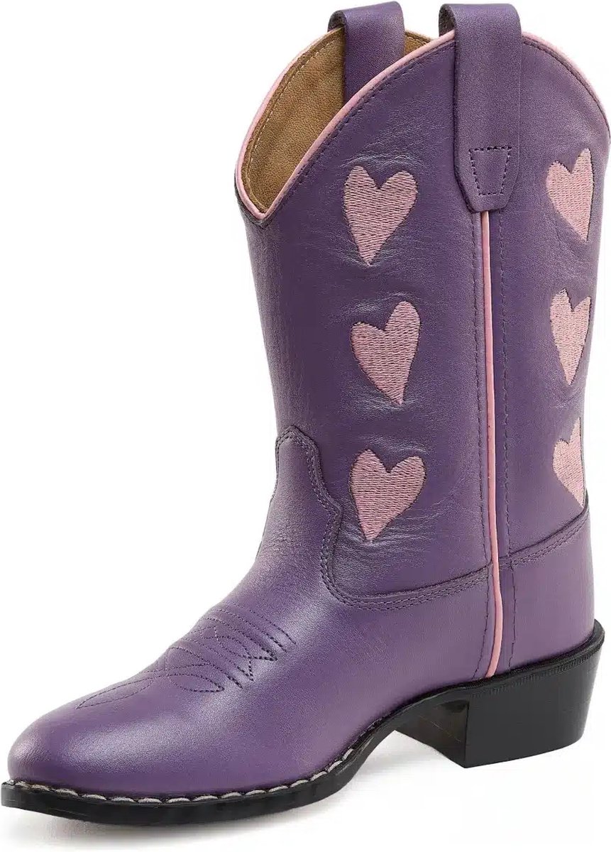 Bootstock Hearts Purple Cowboyboots maat 24