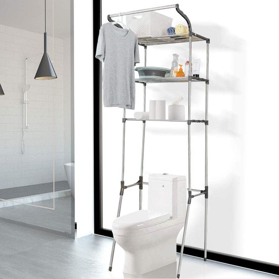 Hershii Ruimtebesparende badkamer op het toilet opbergrek boven de Hershii Ruimtebesparende badkamer op het toilet opbergrek boven de
