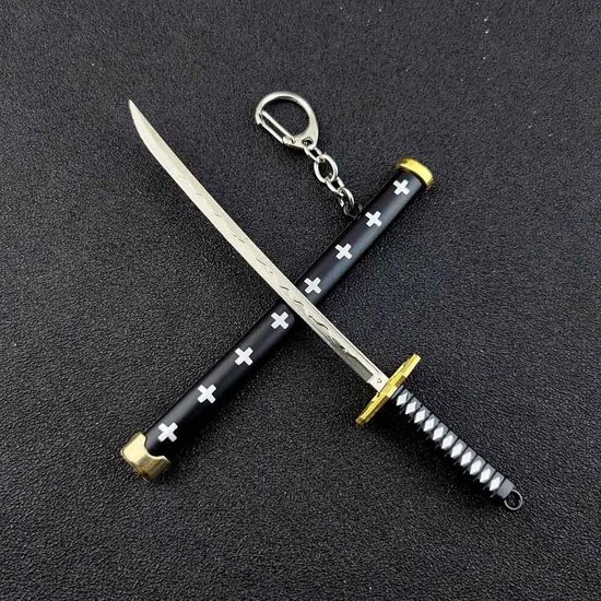 Miniatuur Samurai Zwaard Sleutelhanger - Katana Sleutelhanger met Schede - Decoratief Accessoire en Cadeau