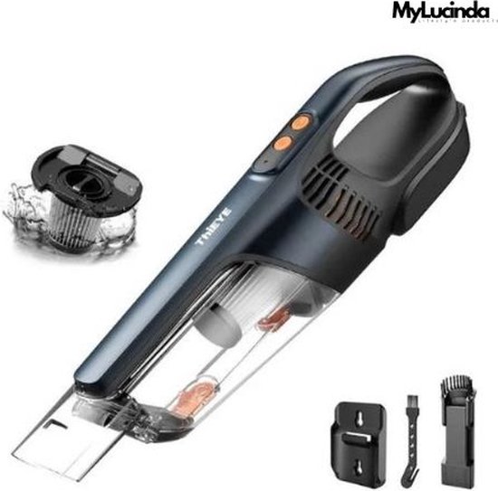 MyLucinda® Draadloze Auto Stofzuiger Zwart met HEPA Filter - MyLucinda® - €98,95