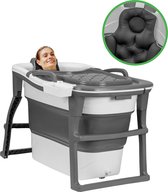 LIFEBATH - Bath Bucket XL Opvouwbaar bad - Ligbad voor Volwassenen - Mobiele Badkuip voor in de Douche - Ook als Ijsbad / Ice Bath - Dompelbad voor Wim Hof Methode - Zwart - 250L - 100 CM