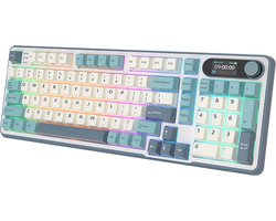 Royal Kludge RKS98 - Mechanisch Gaming Toetsenbord - Draadloos - RGB - Met LCD-scherm