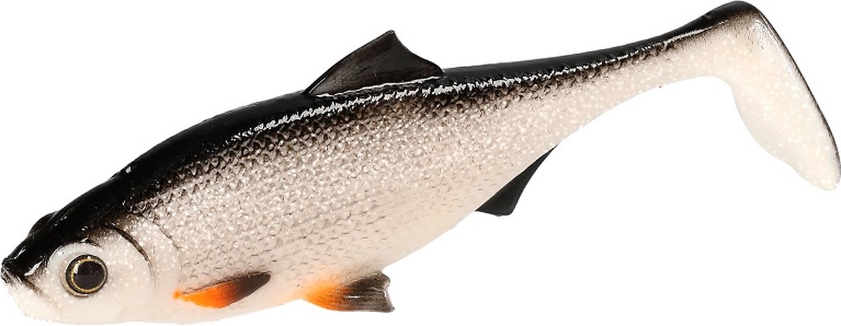 Mikado Kunstaas Roach 12cm Bream – 4 stuks – Softbait Shad voor Snoek & Snoekbaars – Realistische Roofvis Lure