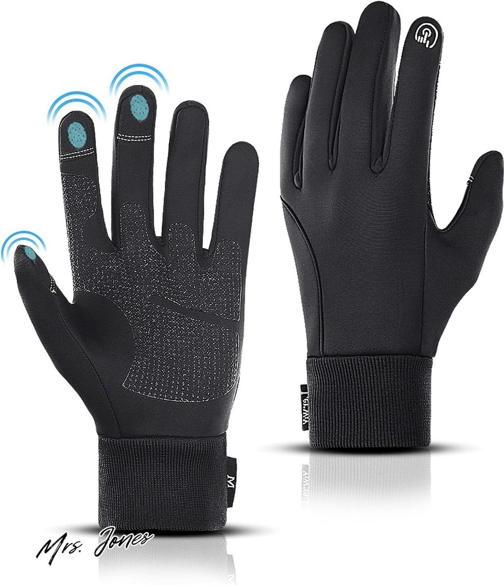 Acheter S-XL Chaud Unisexe Écran Tactile Hiver Thermique Chaud Cyclisme Vélo Vélo Ski Camping En Plein Air Randonnée Moto Gants Sport Doigt Complet