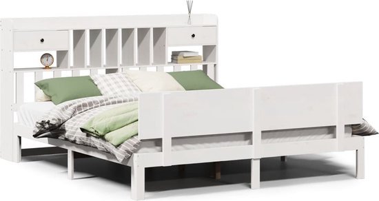 Contour cadre de lit vidaXL Bedframe extra lang zonder matras massief grenenhout 90x210 cm852430