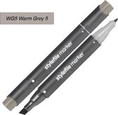 Stylefile Twin Marker - Warm Grey 5 - Ce marqueur de haute qualité est idéal pour les designers, architectes, graffeurs, dessinateurs et étudiants en design