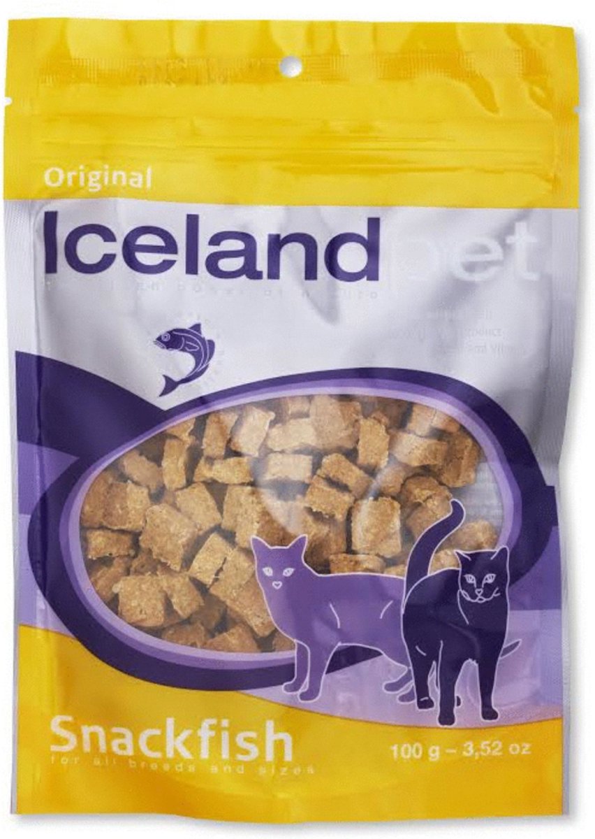 Icelandpet Cat Original Snackfish - Kattensnack - 100 g