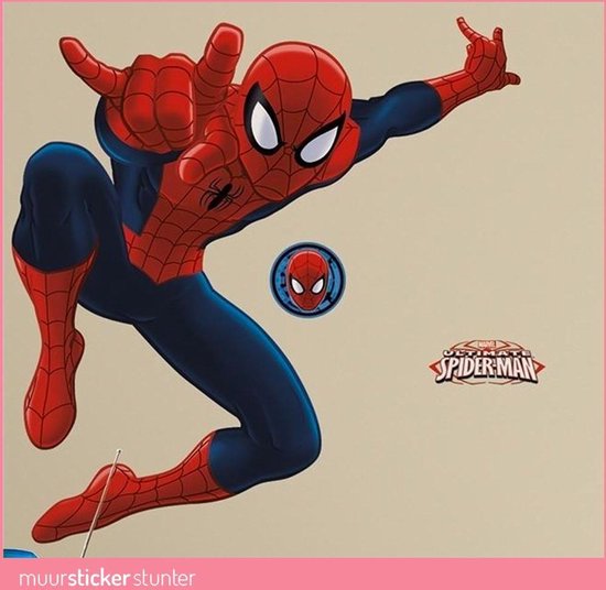 getrouwd Junior Klimatologische bergen Disney Marvel Spiderman - Muurstickers - Multi | bol.com