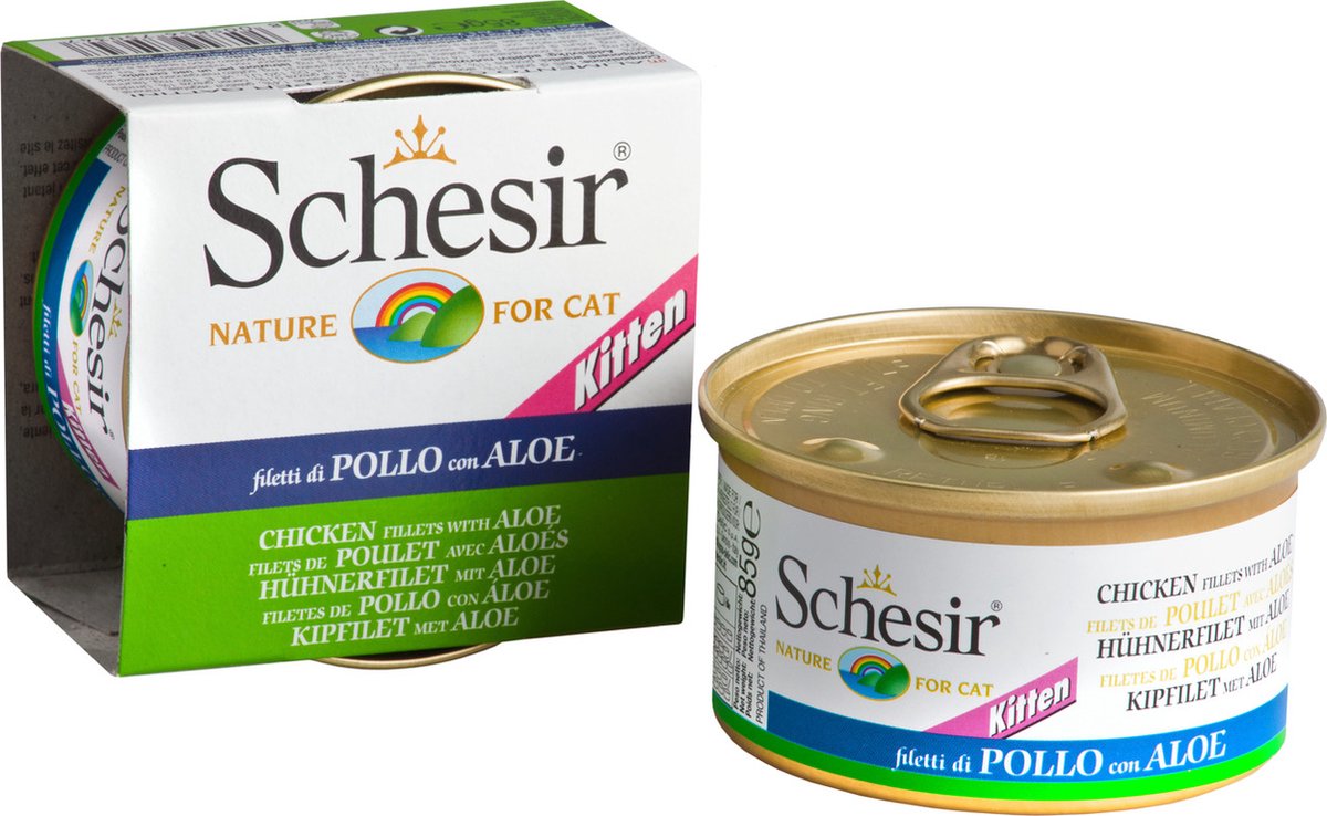 Schesir kitten kip en aloe vera - 85 gr