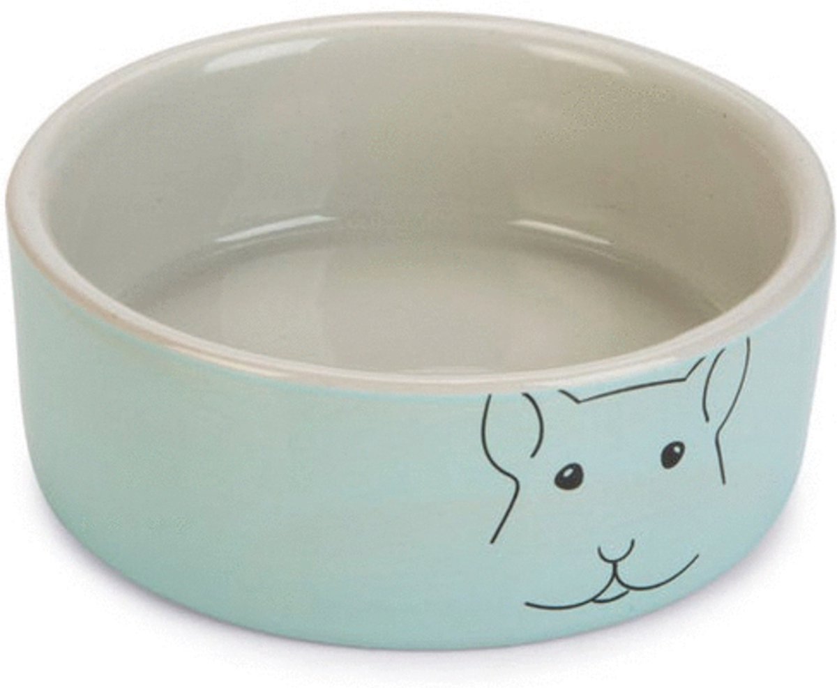 Beeztees Voerbak Cavia Frinca - Voerbak - Ø10x4.5 cm Mintgroen