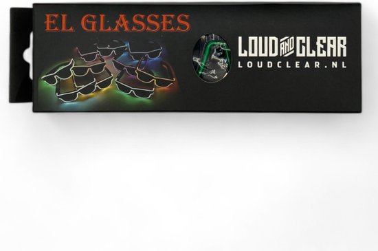 LOUD AND CLEAR® - Lunettes LED Vert - Lunettes Lumineuses - Lunettes avec éclairage LED - Lunettes avec Lumière - Lunettes de Fête - Lunettes de Fête