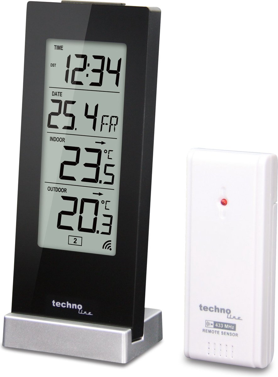 KLOK - met TEMPERATUURMETER - 9767