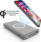 Qi Draadloze Powerbank |10.000 MaH | Wireless Charger - Zwart - Draadloos opladen