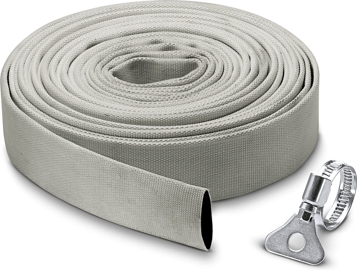 Kärcher Platte slang 10 m extra sterk (1 1/4") voor Dompelpompen 2.997-100.0, 10 m