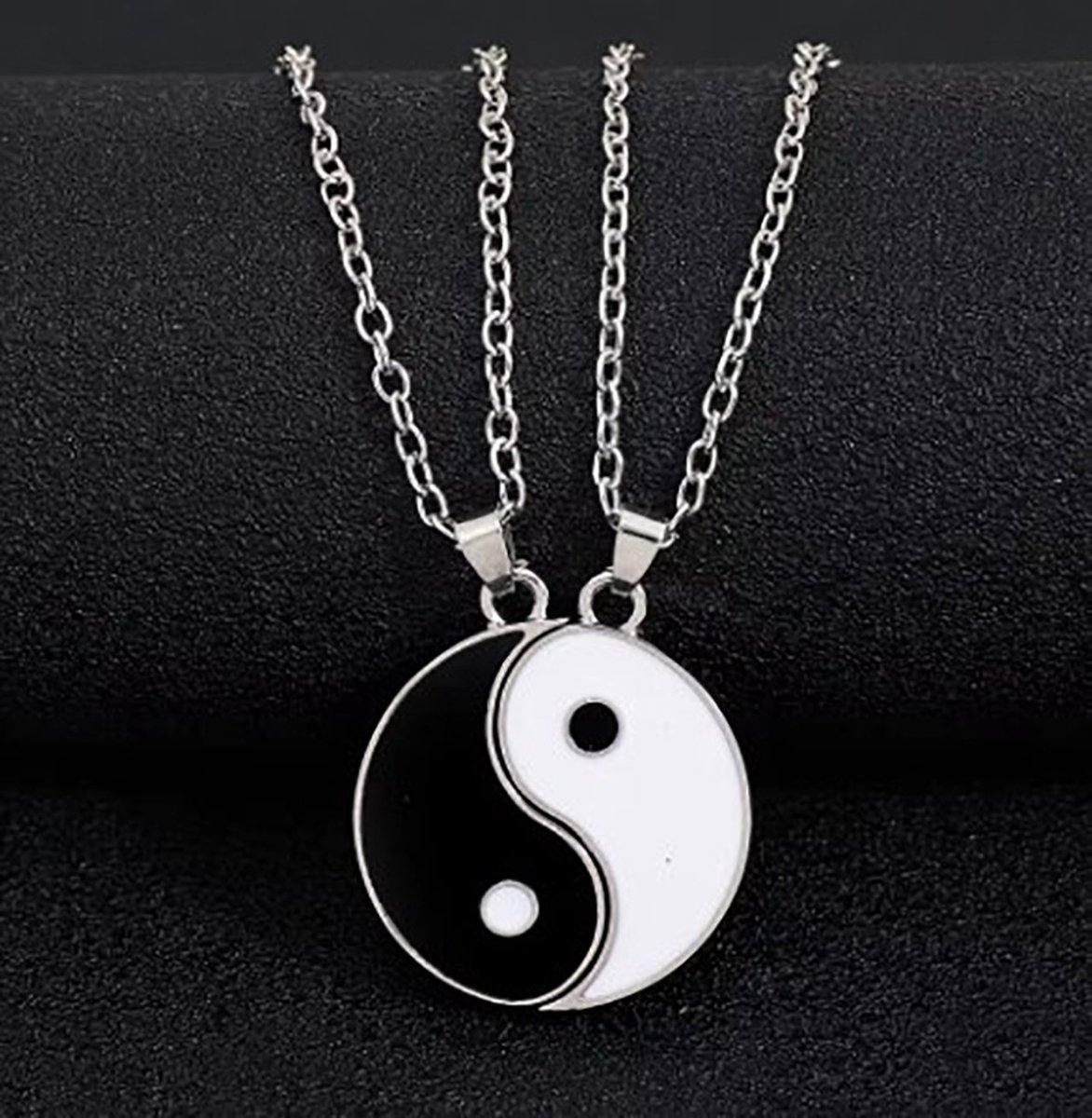 Actie4you® - Yin Yang ketting – Ketting - ∅25mm – Om te delen – Vriendschapsketting