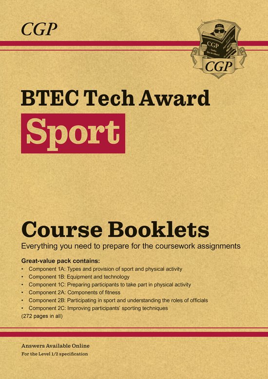 CGP BTEC Tech Awards- BTEC Tech Award in Sport: Course Bookl ... - cover