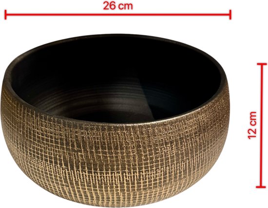 Seta Fiori - Bronze doré - bol pour arbre à fleurs artificielles