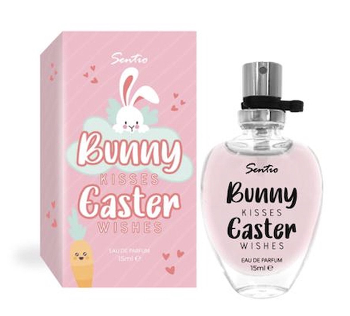 Goedkoopste Sentio miniparfum cadeau idee tekst for women - Bunny Kisses Easter Wishes - Eau de parfum - 15ml