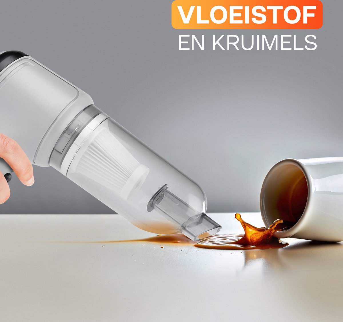 Krachtige Snoerloze Kruimeldief met 5 Opzetstukken - afbeelding 2