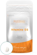 Flinndal Vitamine D Tabletten - Voor Botten, Spieren en Weerstand - 400 IE - 10 mcg Tabletjes met Vitamine D3 - 30 Tabletten