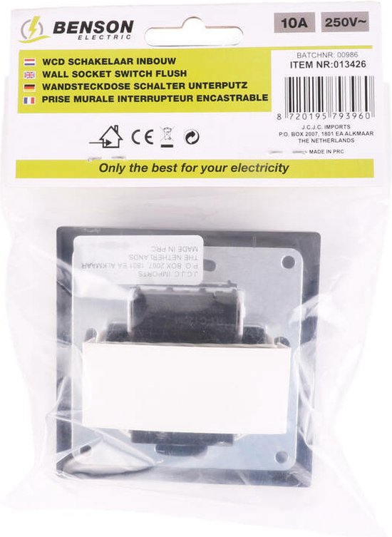 Sjorband 25 mm, metalen klemgesp 804, 125/250 daN, 2-delig - met haken (maatwerk