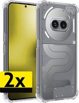 Hoesje Geschikt voor Nothing Phone 2a Plus Hoesje Shockproof Case Siliconen - Hoes Geschikt voor Nothing Phone 2a Plus Hoes Cover Siliconen - Transparant - 2 Stuks