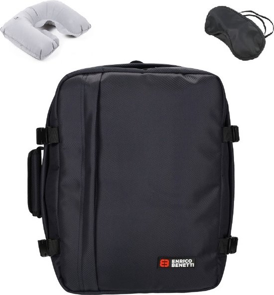KLM & Transavia Rugzak 40x30x20 cm - Underseater - Handbagage Tas 40x30x20 - 15 inch Laptopvak - Donker Blauw