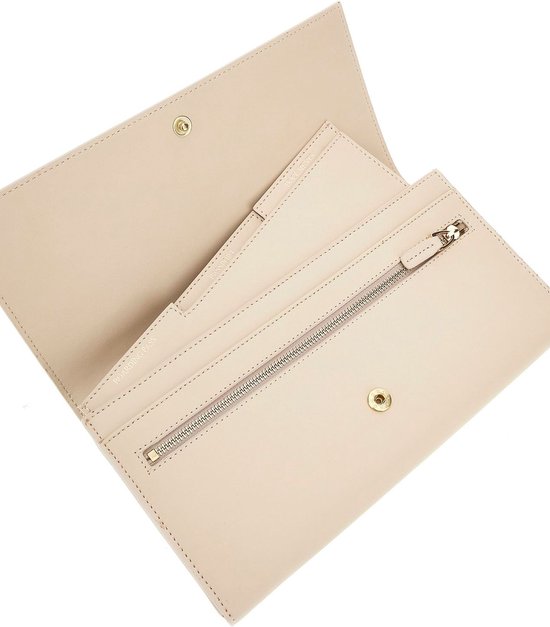 GUESS Cuir Étui pour carte d'identité Wallet Travel Lamb Beige