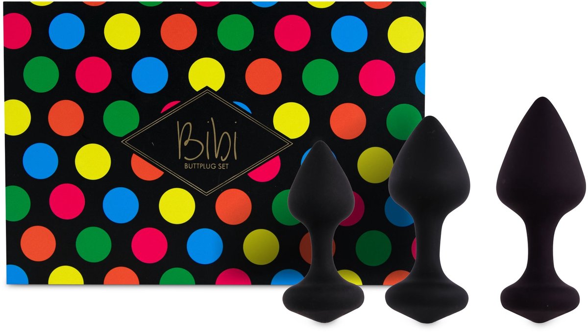 Goedkoopste FeelzToys - Bibi Butt Plug Set 3 stuks - Zwart