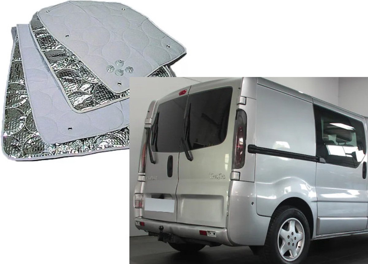 Raamisolatie Geschikt voor Renault Trafic/Vivaro 2001-2013 Achterzijde 5 delige set