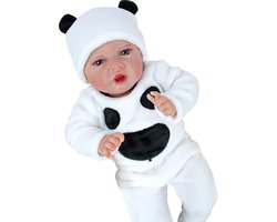 LotaHome - Reborn Baby Pop - Levensecht en Handgemaakt - Slapende Baby Pop - Reborn Doll - Voor Kleine Kinderen, Dementie en Eenzaamheid - Inclusief Diverse Accessoires - Met Haar - Babypop - 55cm