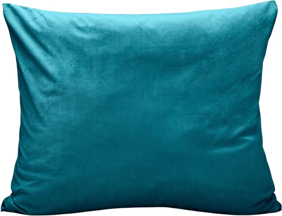 Petrol d'oreiller Zelesta Velvetbed Taies d'oreiller - Taies d'oreiller en velours lot de 2 - 60x70