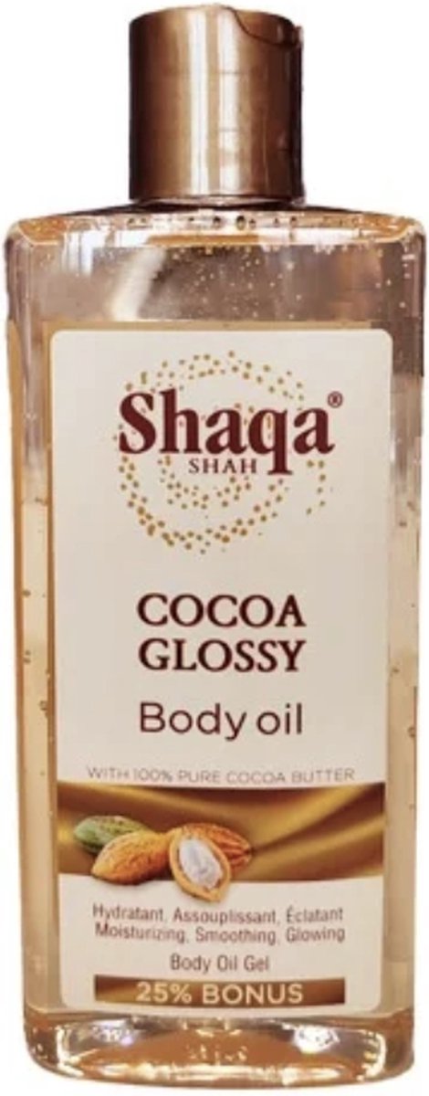 Goedkoopste Shaqa shah COCOA GLOSSY Body oil 250ml