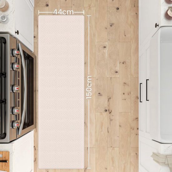 HomeLife Keukentapijt, antislip, wasbaar, van vinyl, 52 x 100 cm