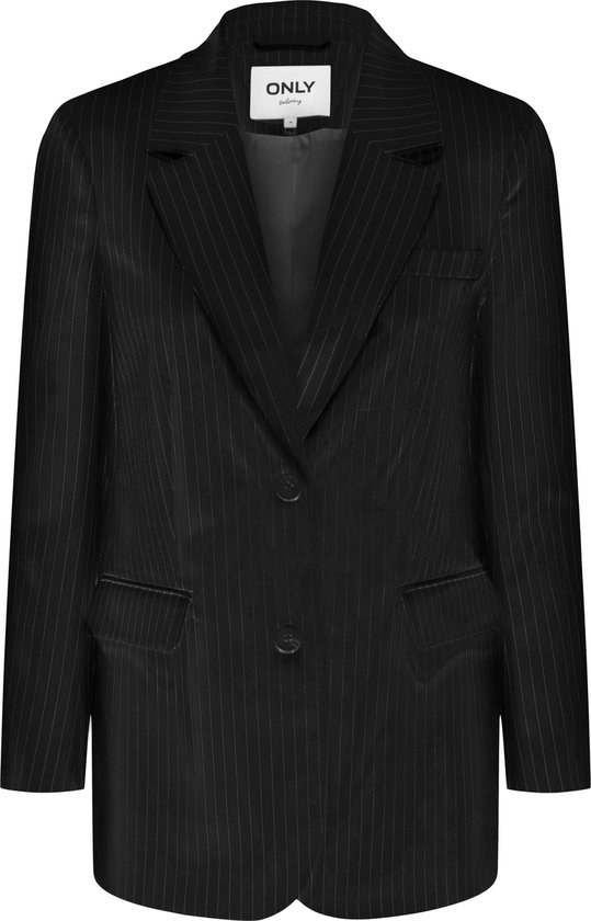 Only Blazer Onlreina L/s Pinstripe Blazer Tlr N 15311367 Black/cloud Dancer Dames Maat - W36