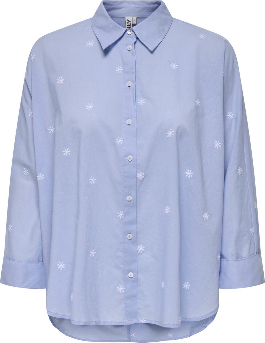 Only New Lina Grace LS Emb Blouse Dames - Maat S