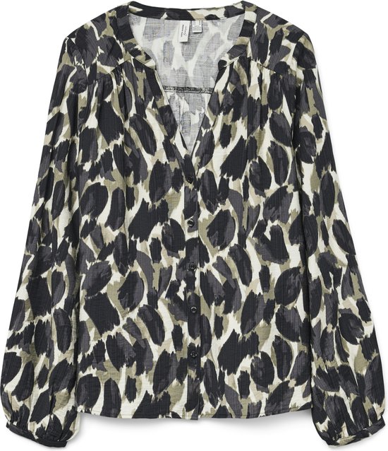 VERO MODA - VMFANINI L/ S SHIRT WVN BTQ GA - Femme - Chemisiers
