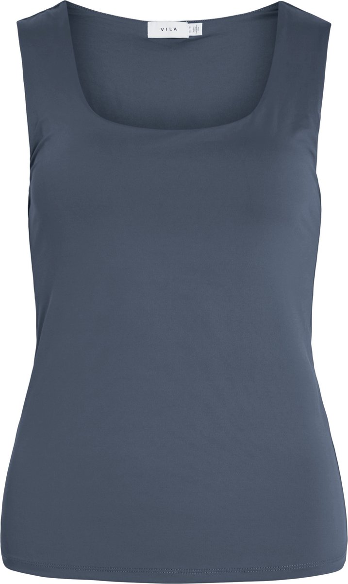 Vila Top Vikenza U-neck S/l Tank Top Rev - N 14089092 Vintage Indigo Dames Maat - S