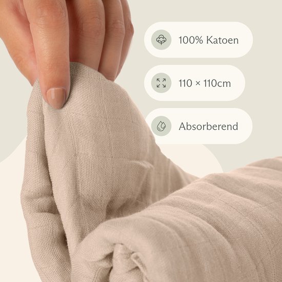 Love Nest Kraamcadeau Jongen / Meisje - Baby Cadeau Babyshower - Baby Bijtring, Speenkoord en Knuffeldoekje - Kraammand met Kraamcadeautjes van Love Nest — afbeelding 2
