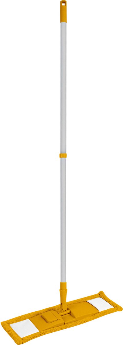 Goedkoopste Benson Vloerwisser microvezel - met steel - verstelbaar - vloertrekker - geel - schoonmaken - dweilen