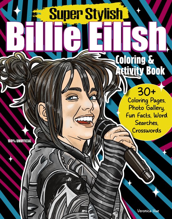 Super Stylish Billie Eilish Coloring & Activity Book - cover