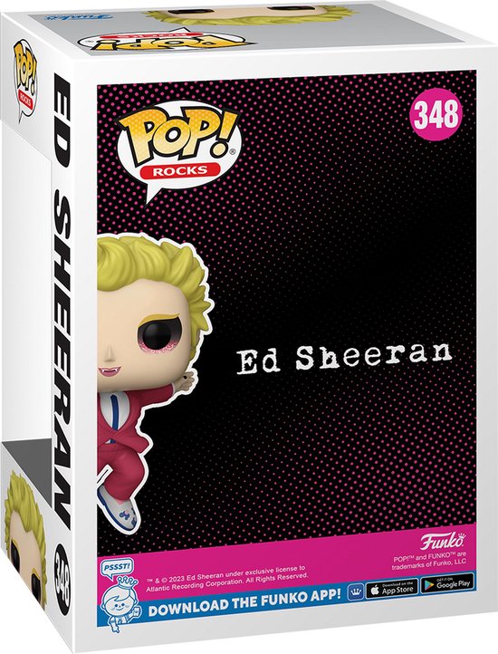 Ed Sheeran Ed Sheeran Rocks! Vinyl Figur 348 Funko Pop! standaard