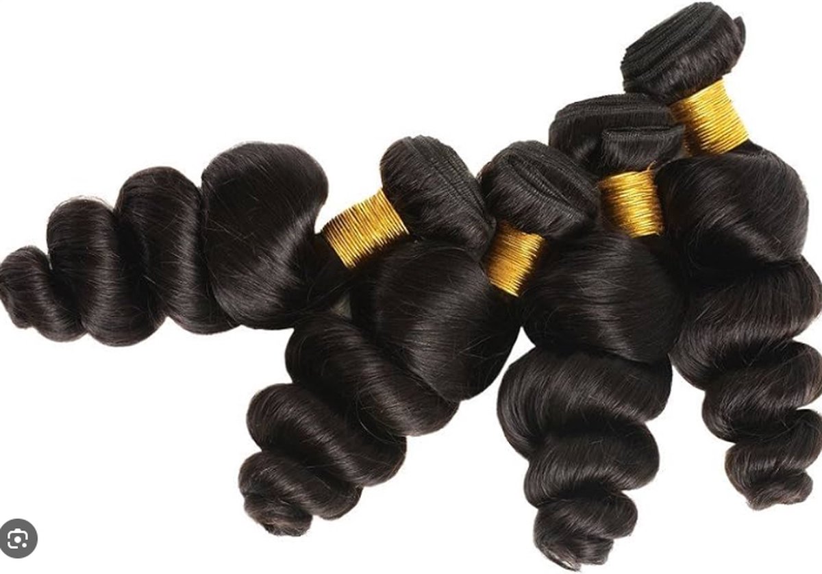 Hairextensions Wavy U-tip | menselijk haar | zwart | 55 CM | 25 stuks